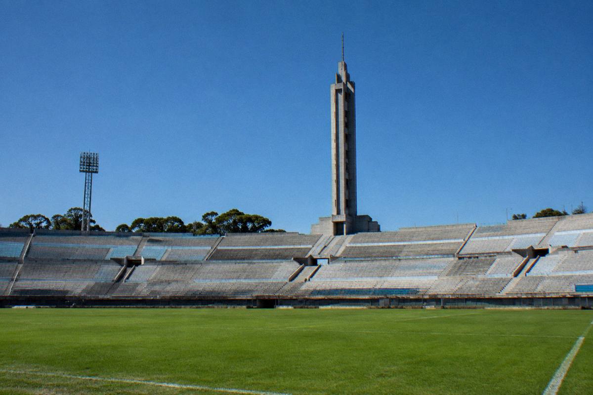 The stands and tribute tower of Estadio Centenario