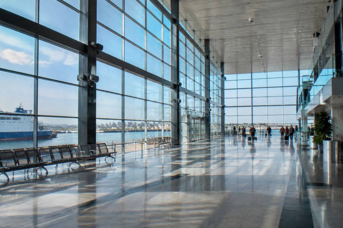 The ferry passenger terminal at the port of Montevideo