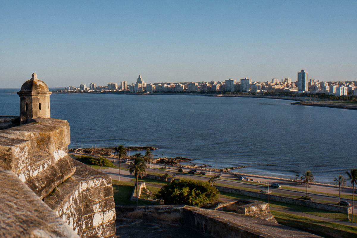 The bay of Montevideo from the Cerro fortress