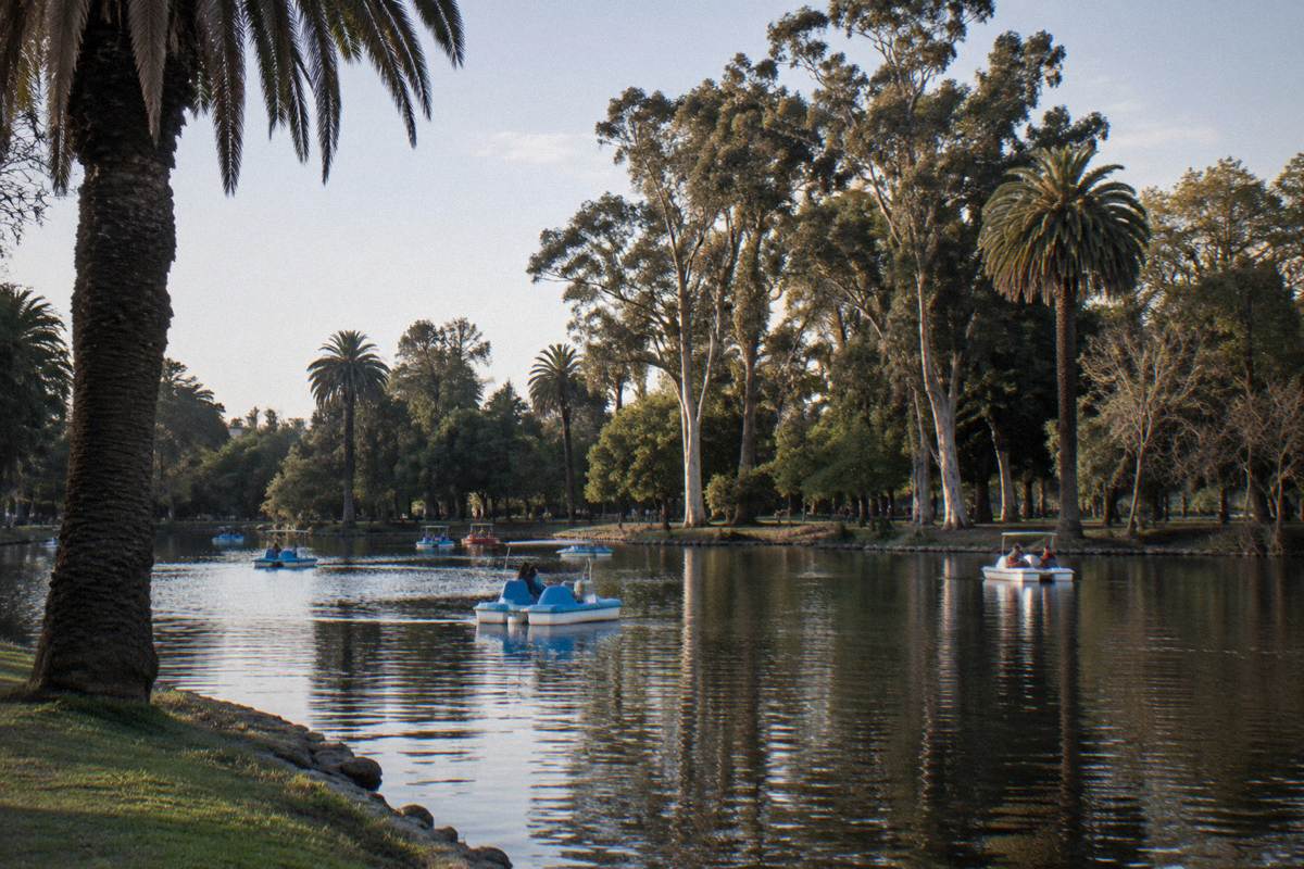 The lake in Parque Rodó