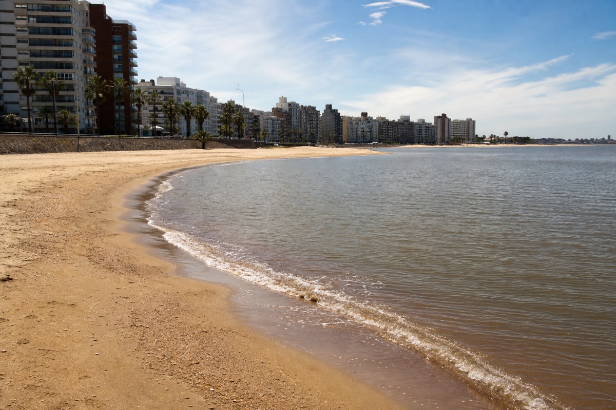 Pocitos Beach in Montevideo